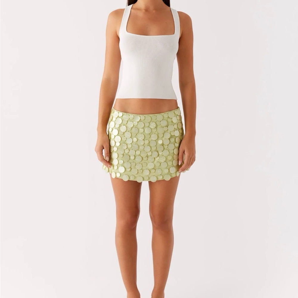New Peppermayo lime green mini skirt - Picture 5 of 5